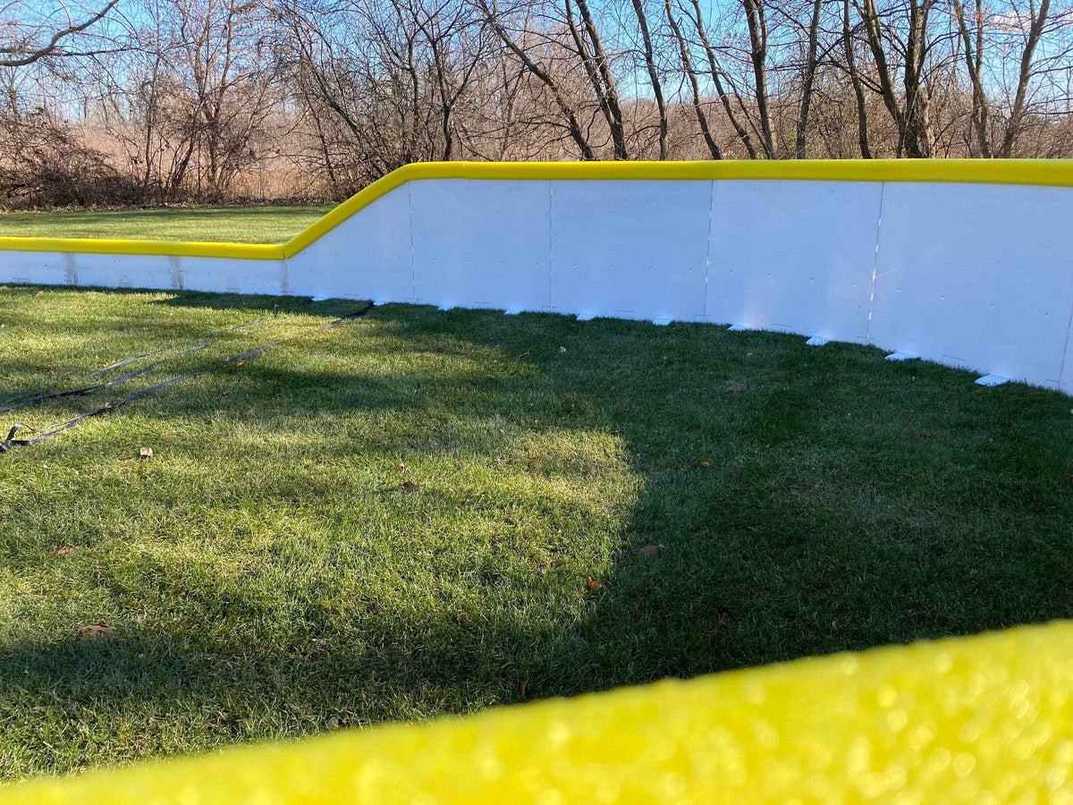 NiceRink Tall Boys 48" To 18" Left Transition Plastic Boards